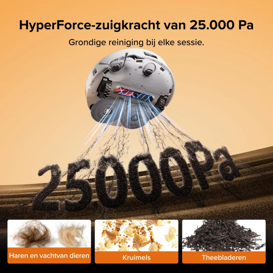 Roborock Qrevo Edge 2 QE2S02-00 Robotstofzuiger - 25.000 Pa - Wit - afbeelding 6 van 6