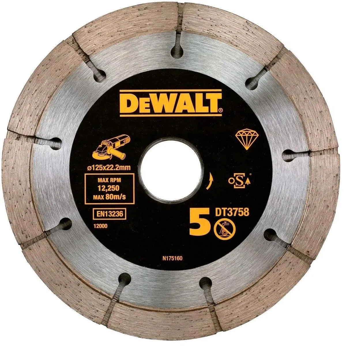 DeWalt DT3758 Diamantvoegenfrees 125mm