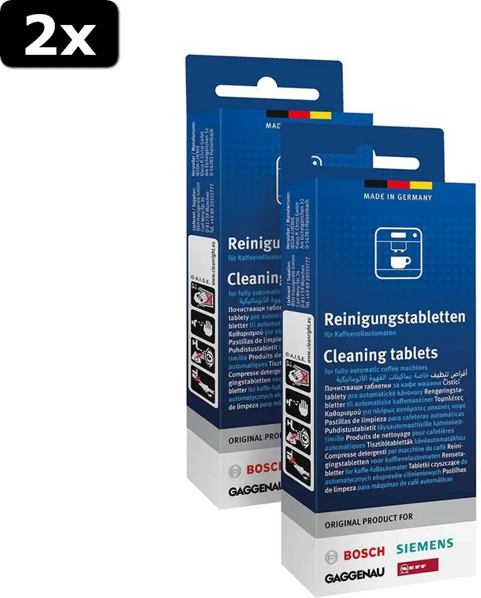 Bosch 00311979 Reinigingstabletten Espresso - 20 Stuks