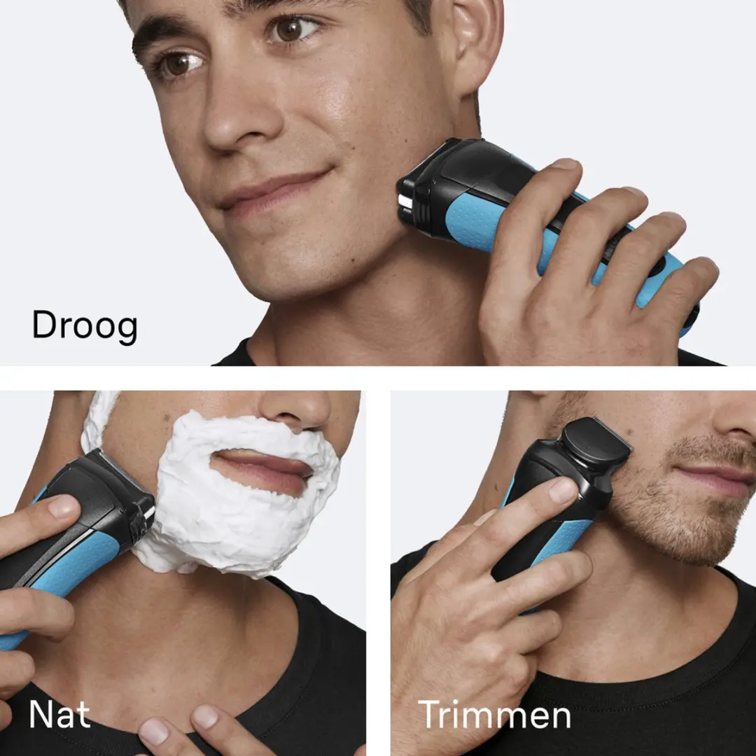 Braun Series 3+ 3010BT Scheerapparaat - Blauw