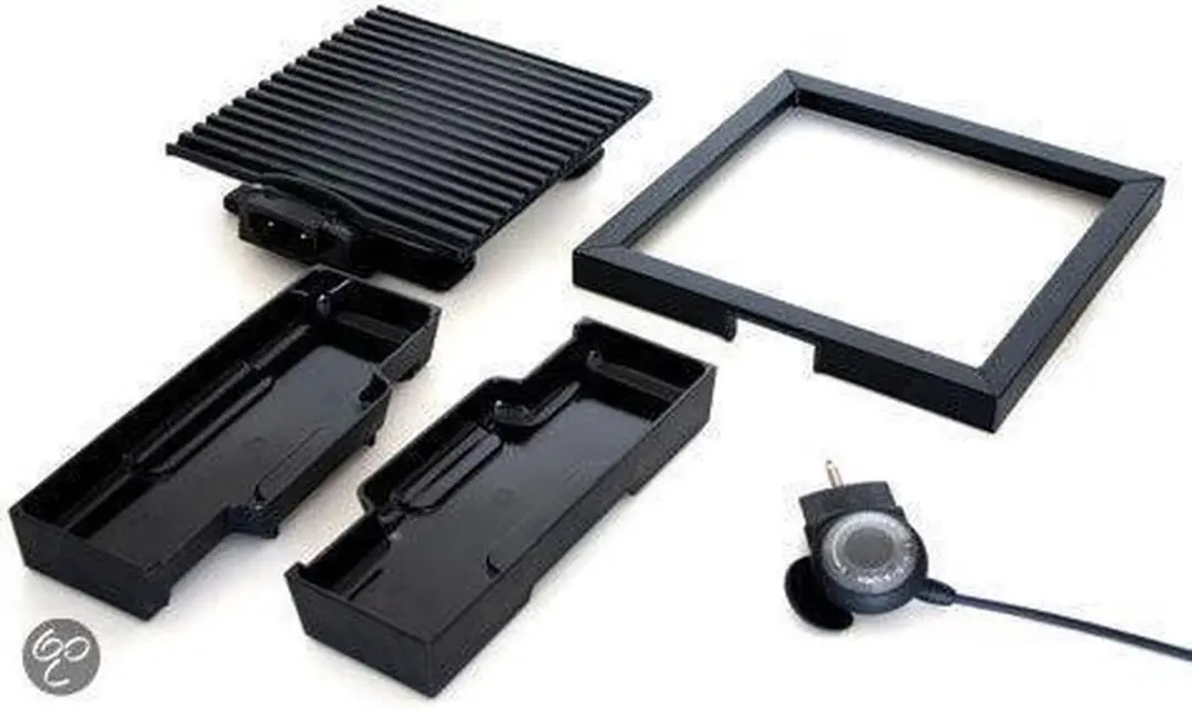 Inventum Health HG100 Grillplaat 1800W - 31x31cm Zwart