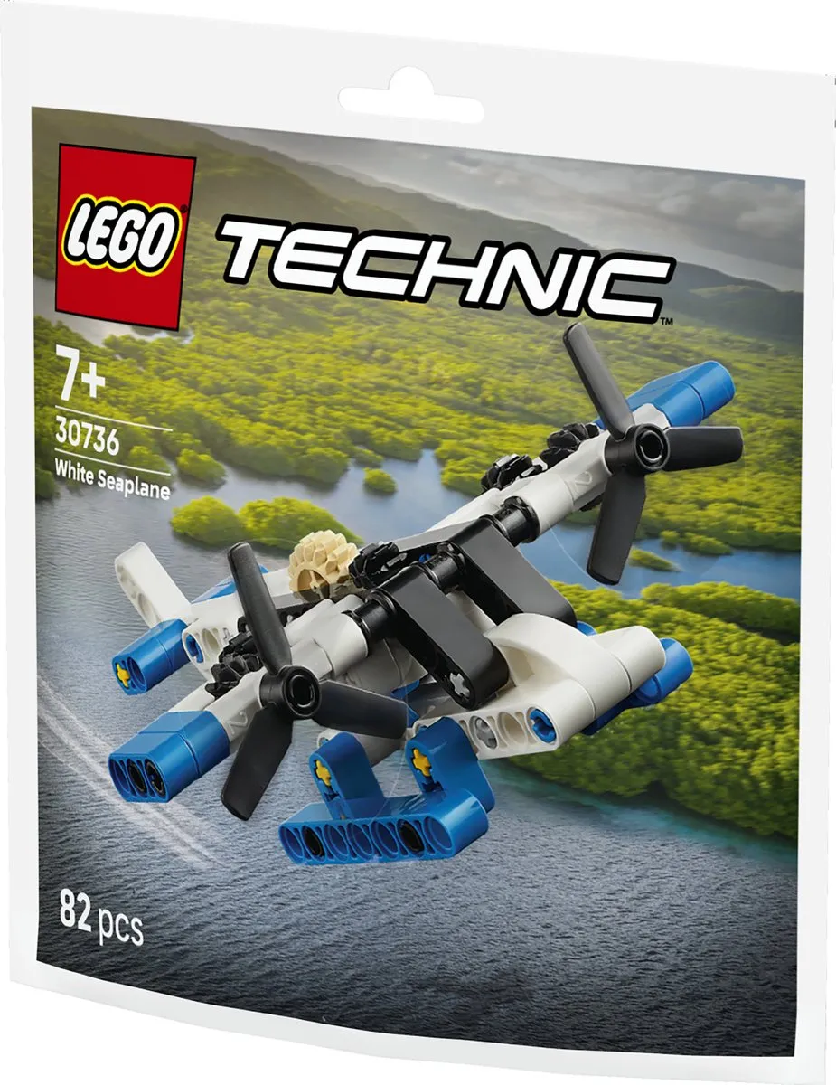 LEGO Technic Wit Watervliegtuig 30736 - 82 Stukken