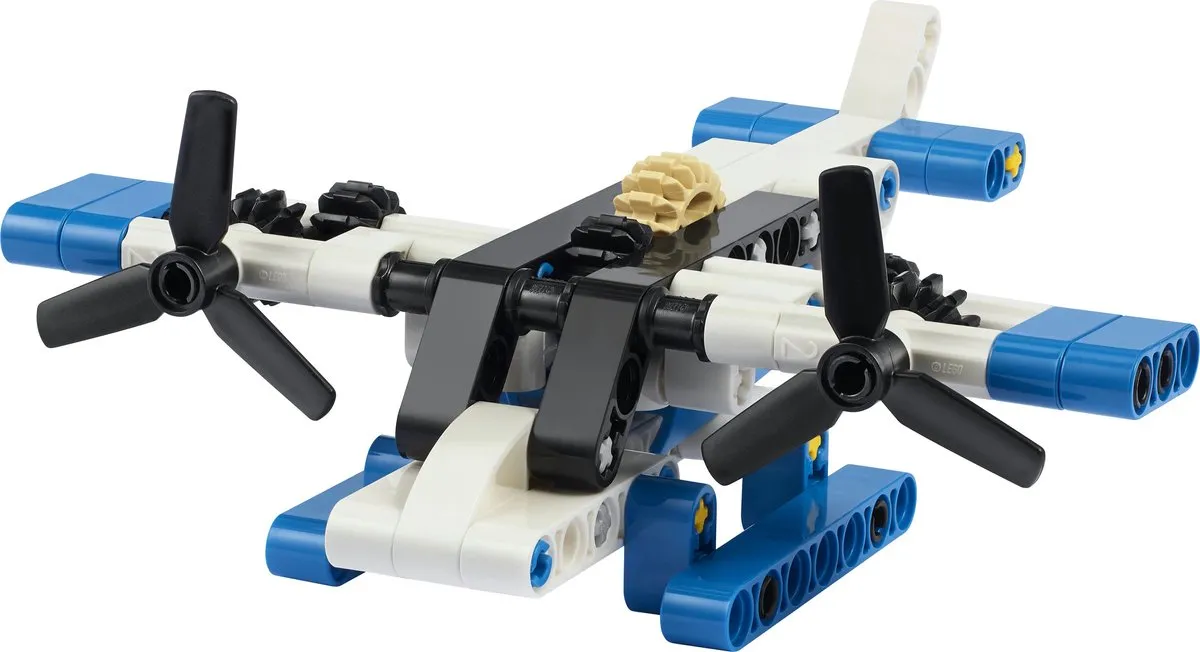 LEGO Technic Wit Watervliegtuig 30736 - 82 Stukken