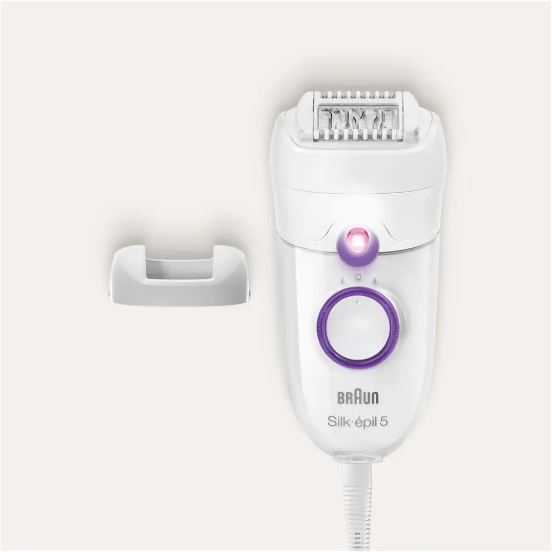 Braun Silk-épil SE 5-505 Power Epilator - 28 Pincetten - Wit/Paars