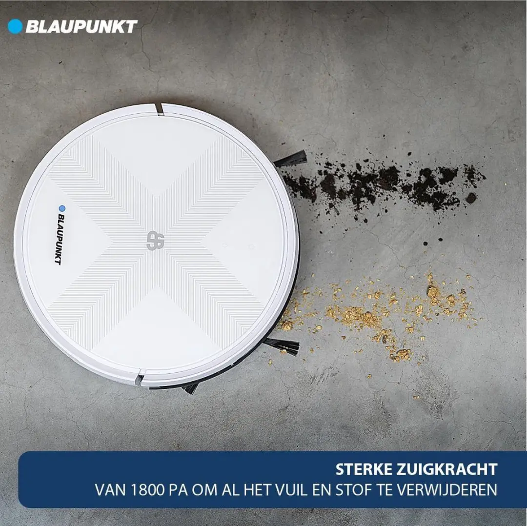 Blaupunkt Bluebot XVAC Robotstofzuiger - 84 Airwatts - Wit