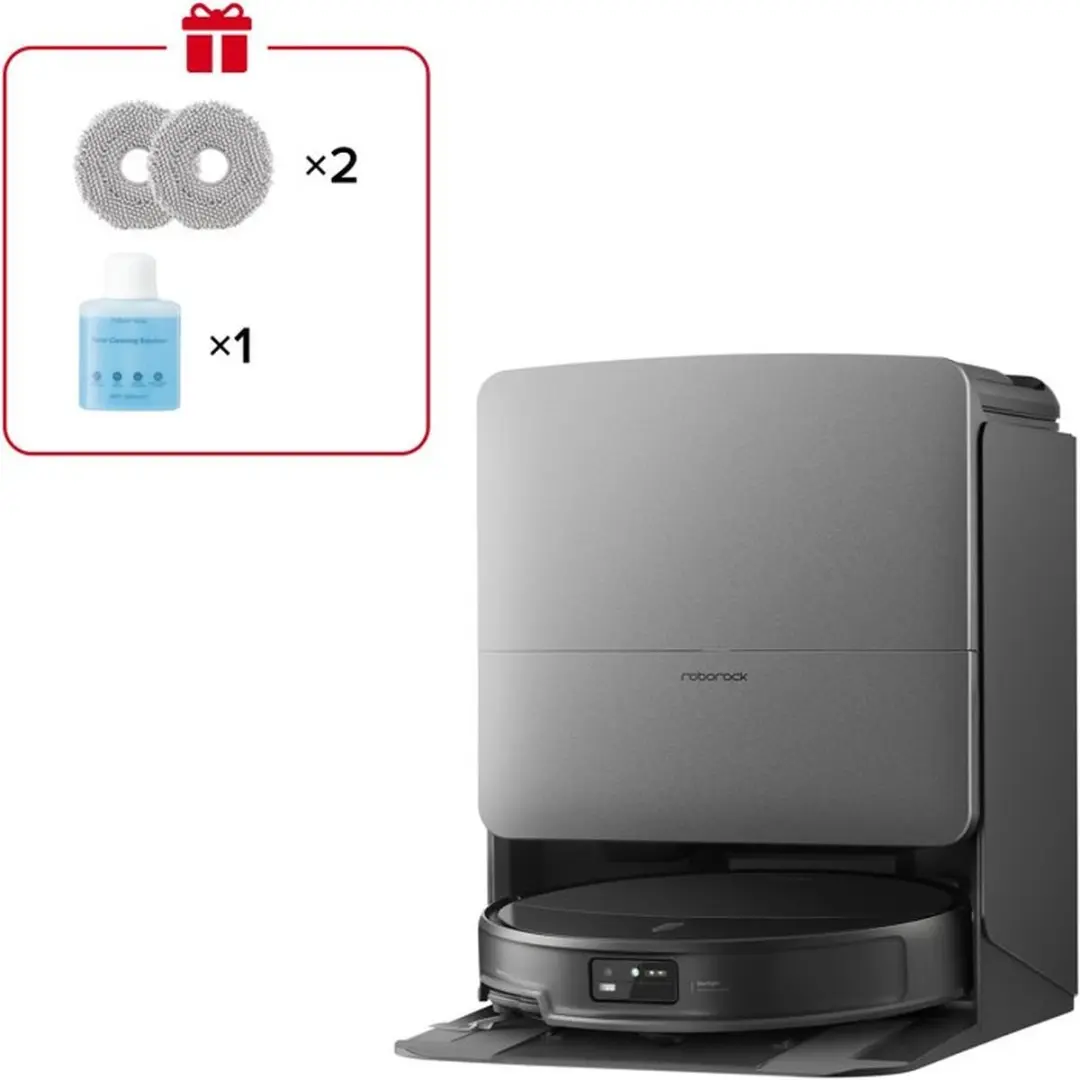 Roborock Saros 20X Robotstofzuiger & Mop - Autoleegstation - Zwart - afbeelding 6 van 6