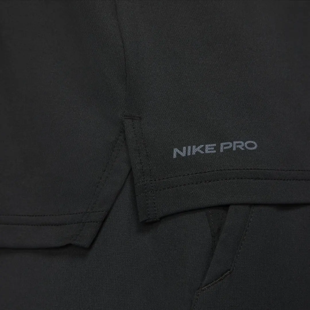 Nike Pro Dri-FIT Sportshirt Heren S - Zwart/Grijs - afbeelding 6 van 6