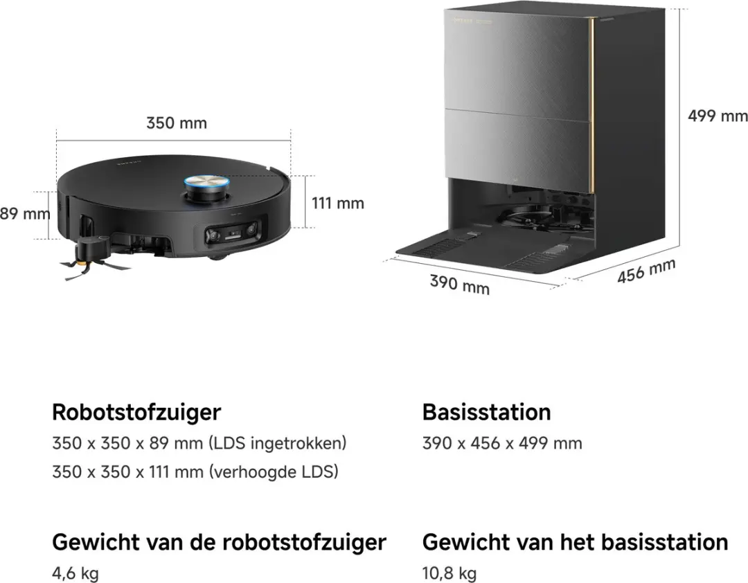 Dreame X60 Pro Ultra Complete Robotstofzuiger RLX96DE - Grijs