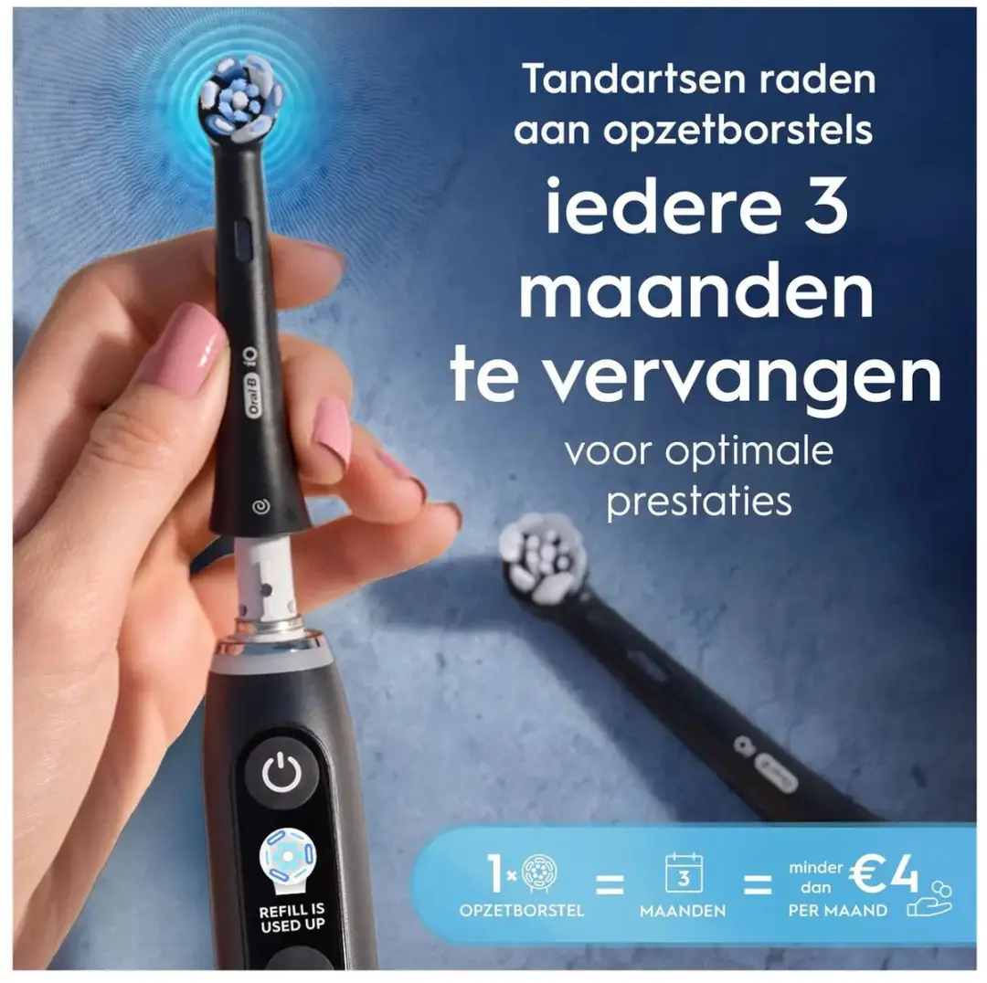 Oral-B iO 218mm Huis 5 Stuks - Zwart - afbeelding 6 van 6