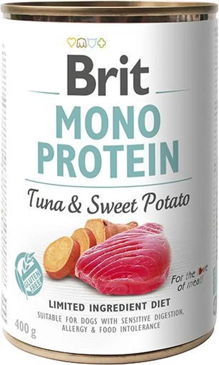 Brit Mono Protein Tonijn & Zoete Aardappel 2,4kg