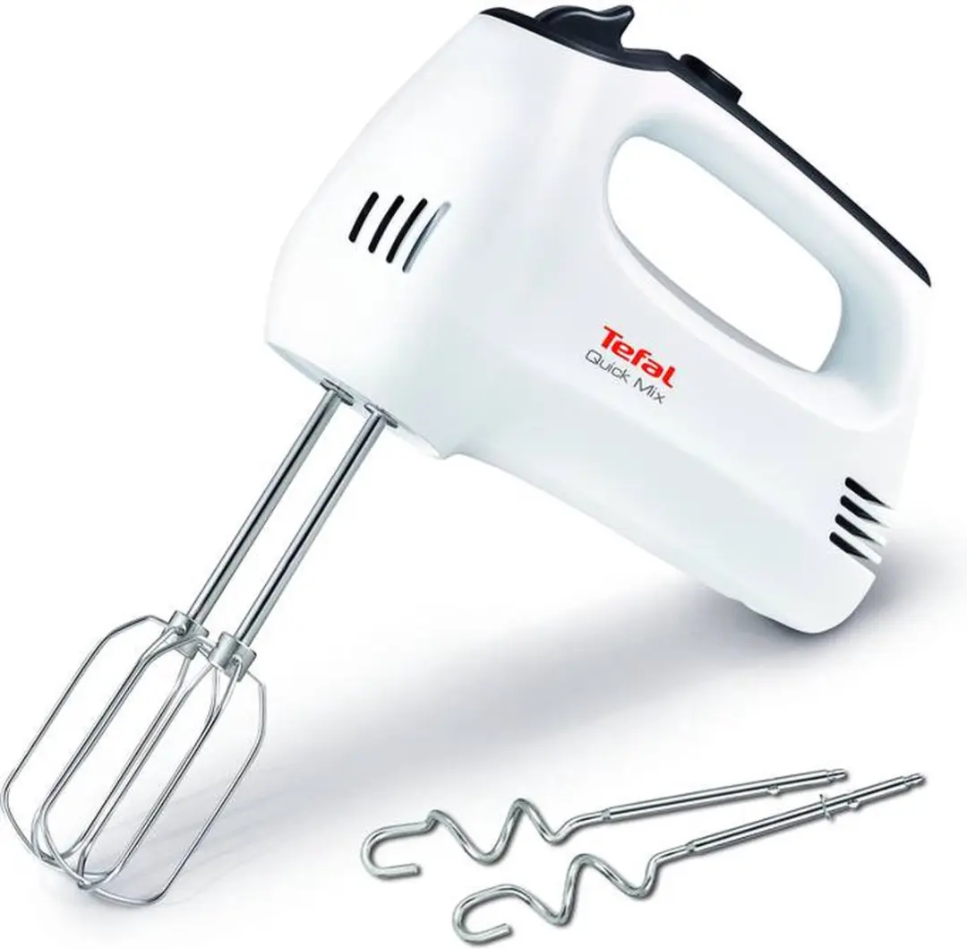 Tefal HT310138 Handmixer 300W - 5 Snelheden - Zwart/Wit - afbeelding 2 van 3