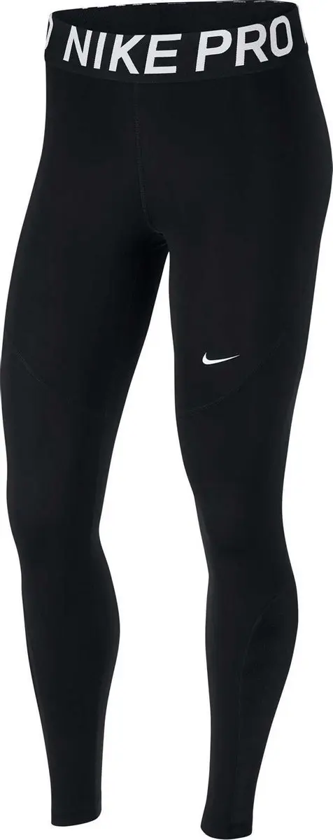 Nike NK Pro Dames Sportlegging M - Black/White