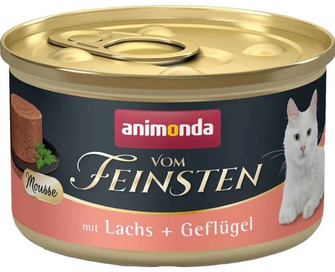 Animonda Vom Feinsten Mousse Zalm & Vogels 85g - 12 Stuks
