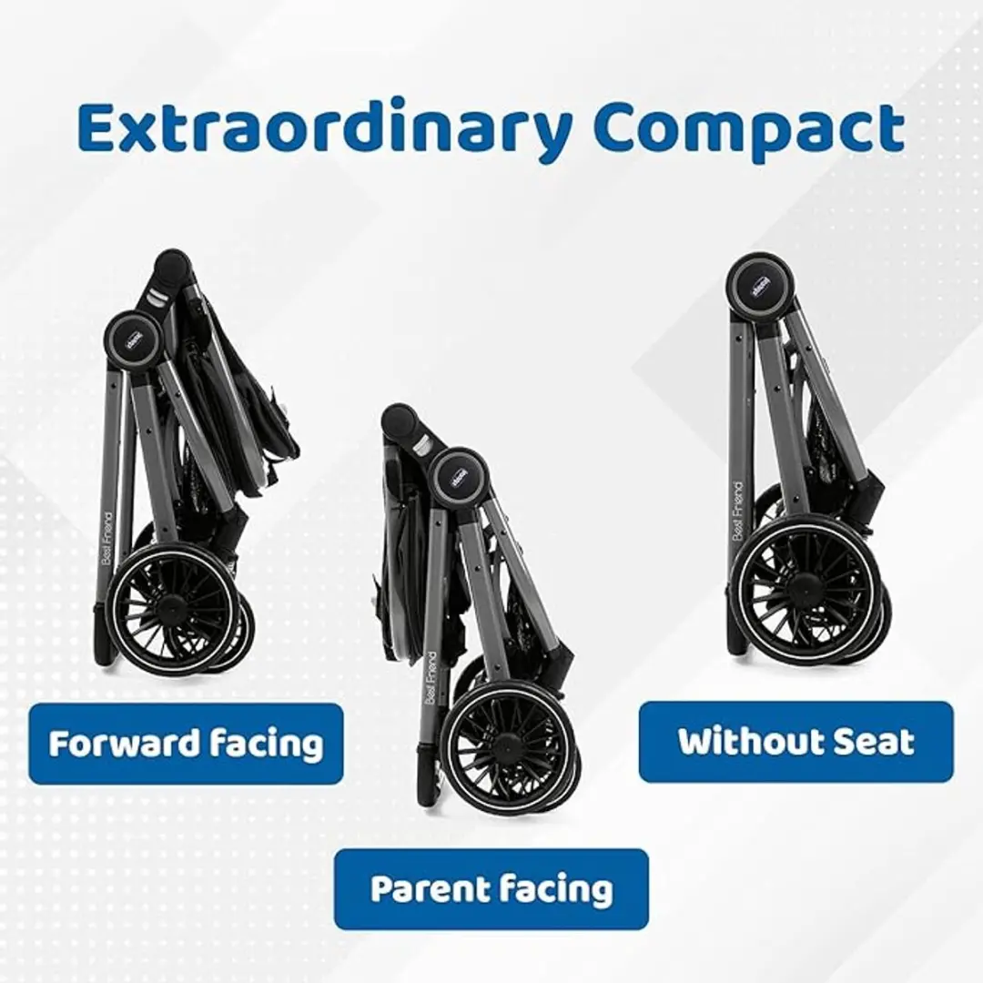 Chicco Best Friend Pro Priate Black Kinderwagen - Zwart