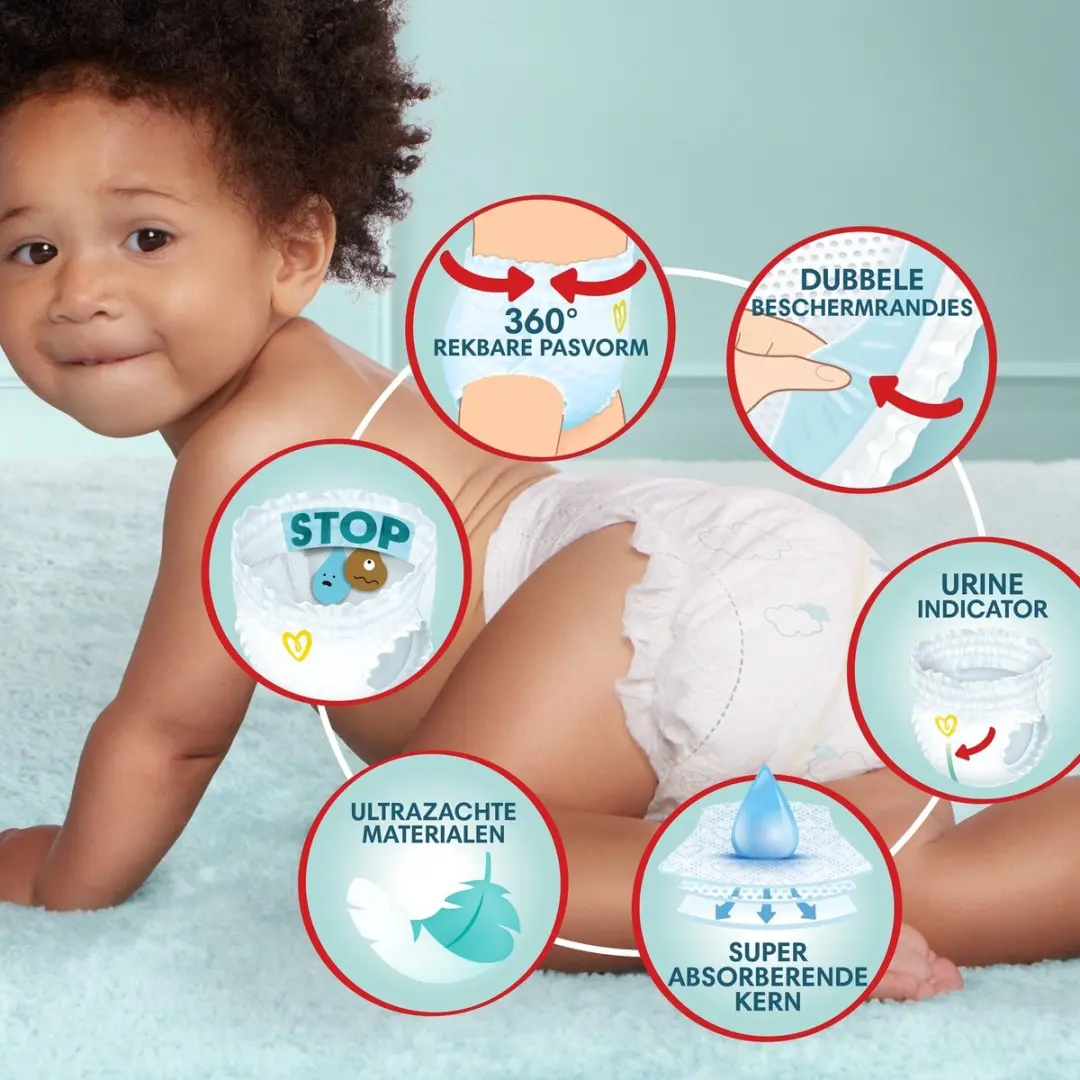 Pampers Premium Protection Pants Maat 4 - 186 Stuks