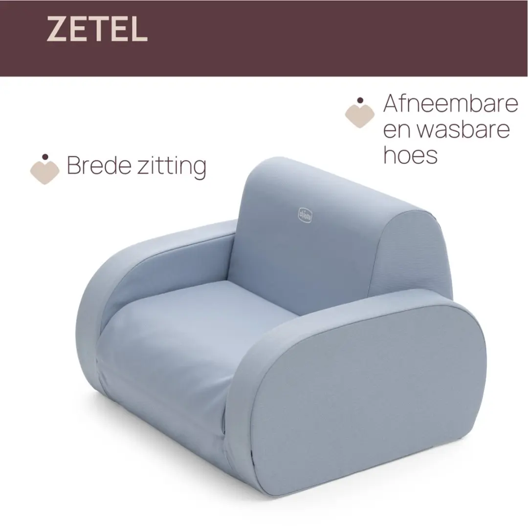 Chicco Twist Kinderzetel - Powder Blue - afbeelding 6 van 6