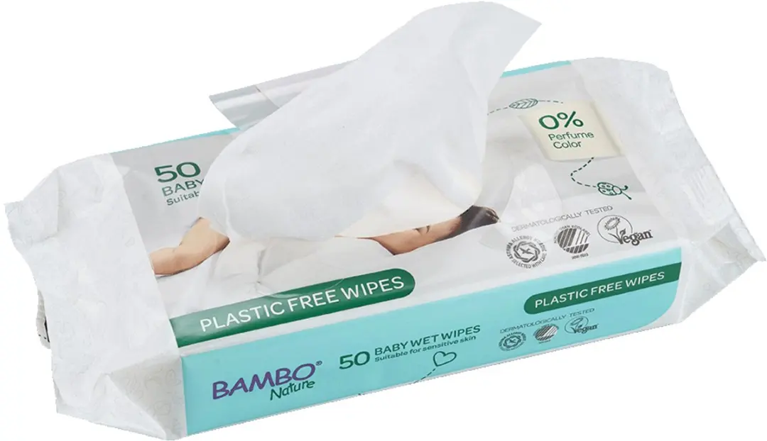 BAMBO Nature Billendoekjes Biologisch Afbreekbaar - 50 Stuks
