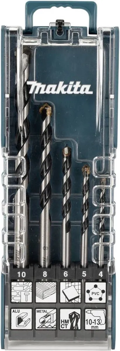 Makita E-14255 Carbide Multifunctionele Boorset 5-delig