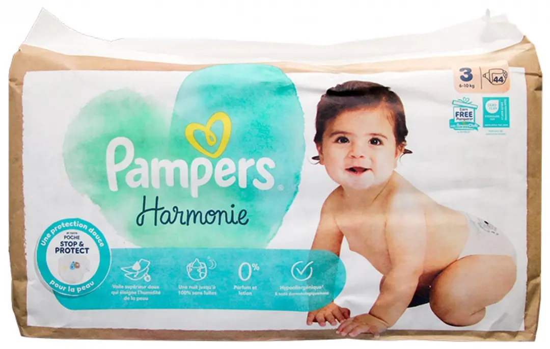 Pampers Harmonie Maat 3 Luiers 44 Stuks