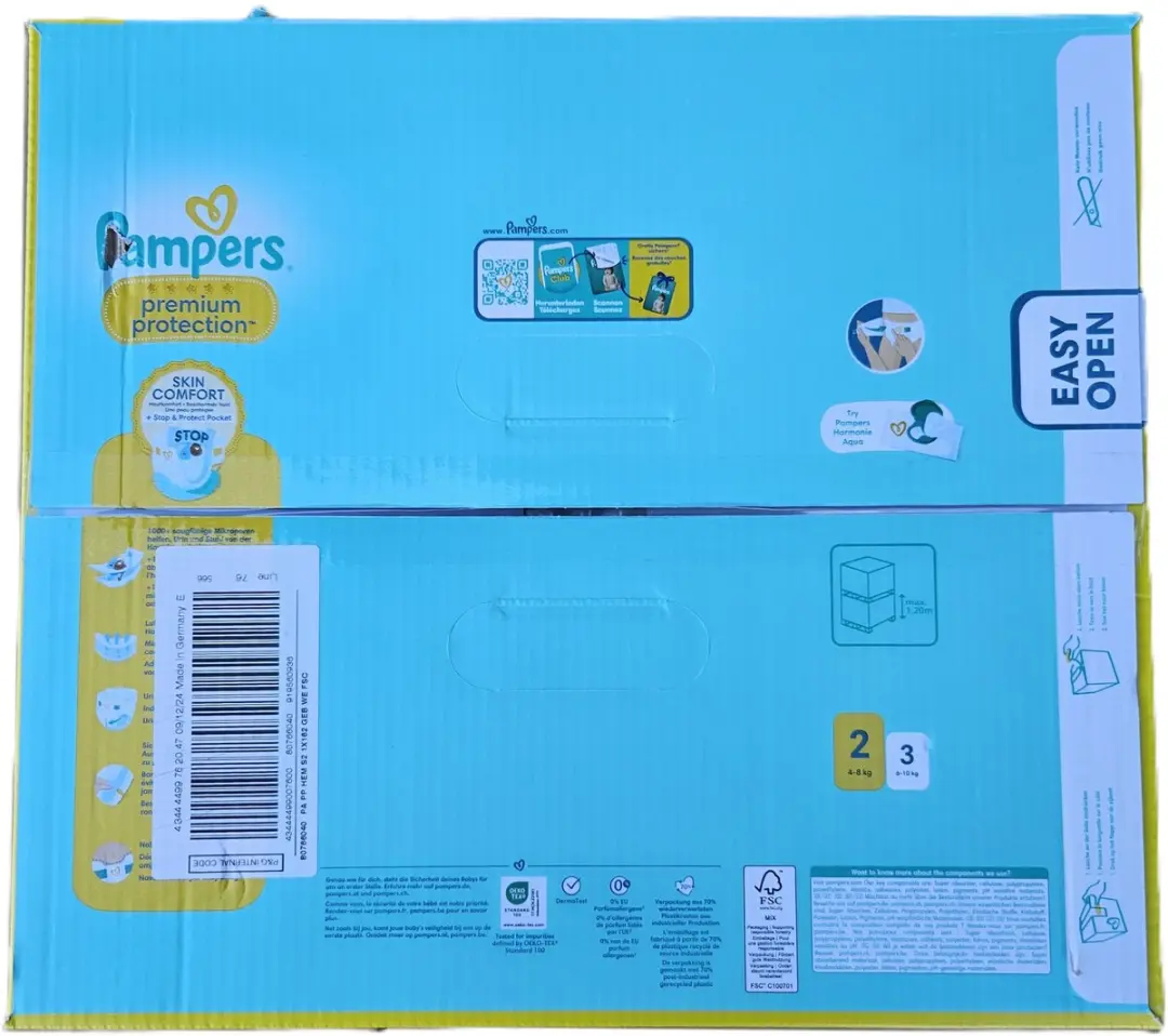 Pampers Premium Protection Maat 2 - 162 Luiers