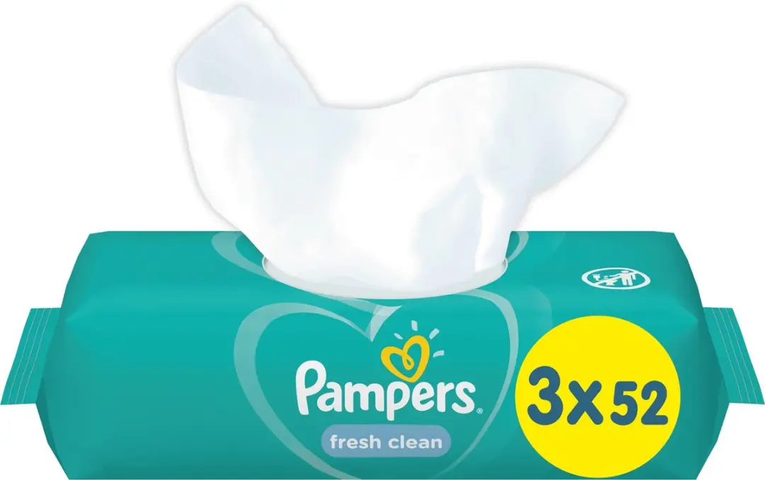 Pampers Fresh Clean Babydoekjes - 156 Stuks