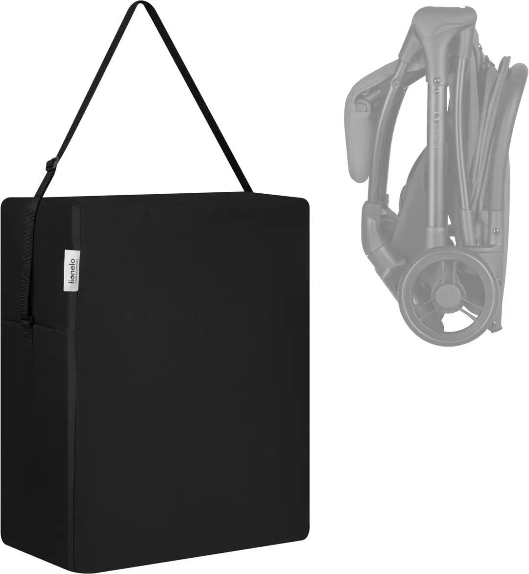Lionelo Agia Transporttas - Kinderwagen & Buggy - Zwart