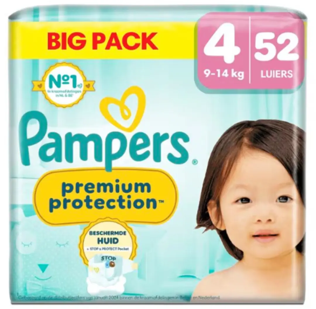 Pampers Premium Protection Maat 4 Luiers 9-14kg