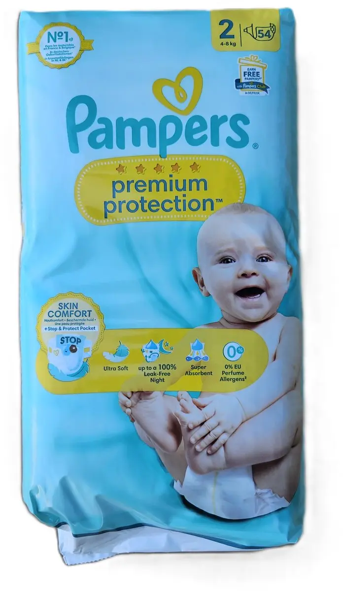 Pampers Premium Protection Maat 2 - 54 Luiers