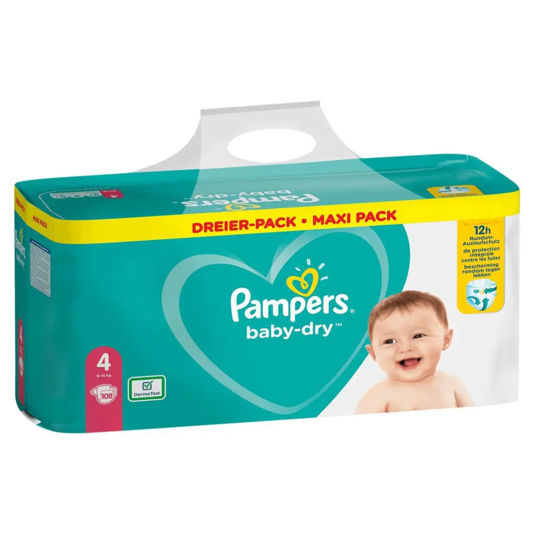 Pampers Baby Dry Maat 4 - 108 Luiers
