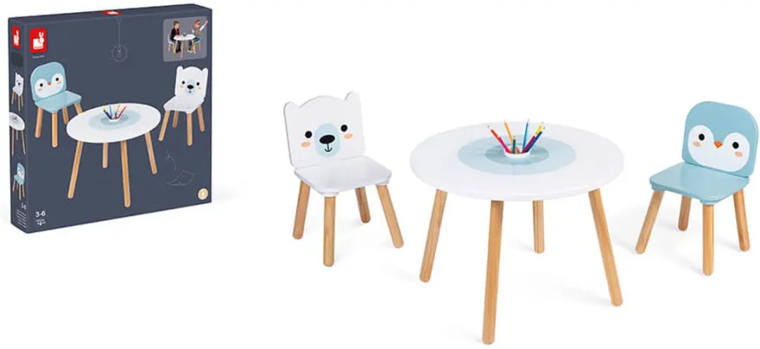 Janod Tafel met Stoeltjes Pooldieren