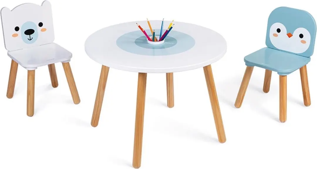 Janod Tafel met Stoeltjes Pooldieren - Polar