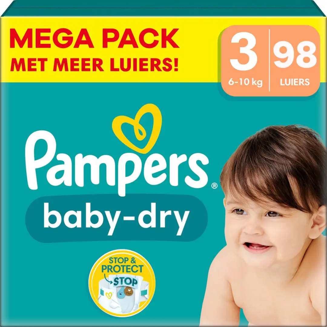 Pampers Baby Dry Maat 3 - 98 Stuks