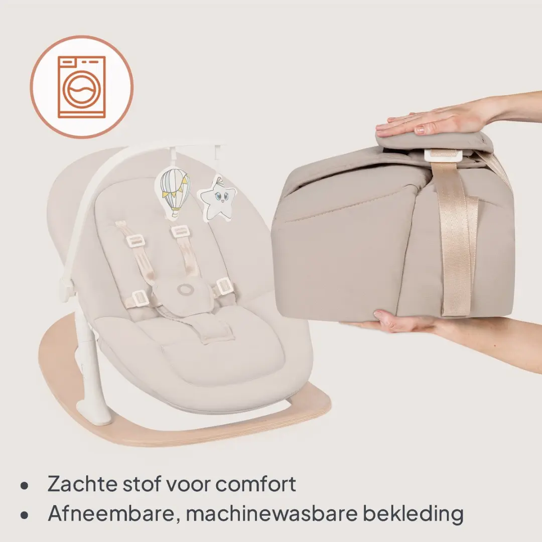Lionelo Celia Rocker Wipstoel - Beige