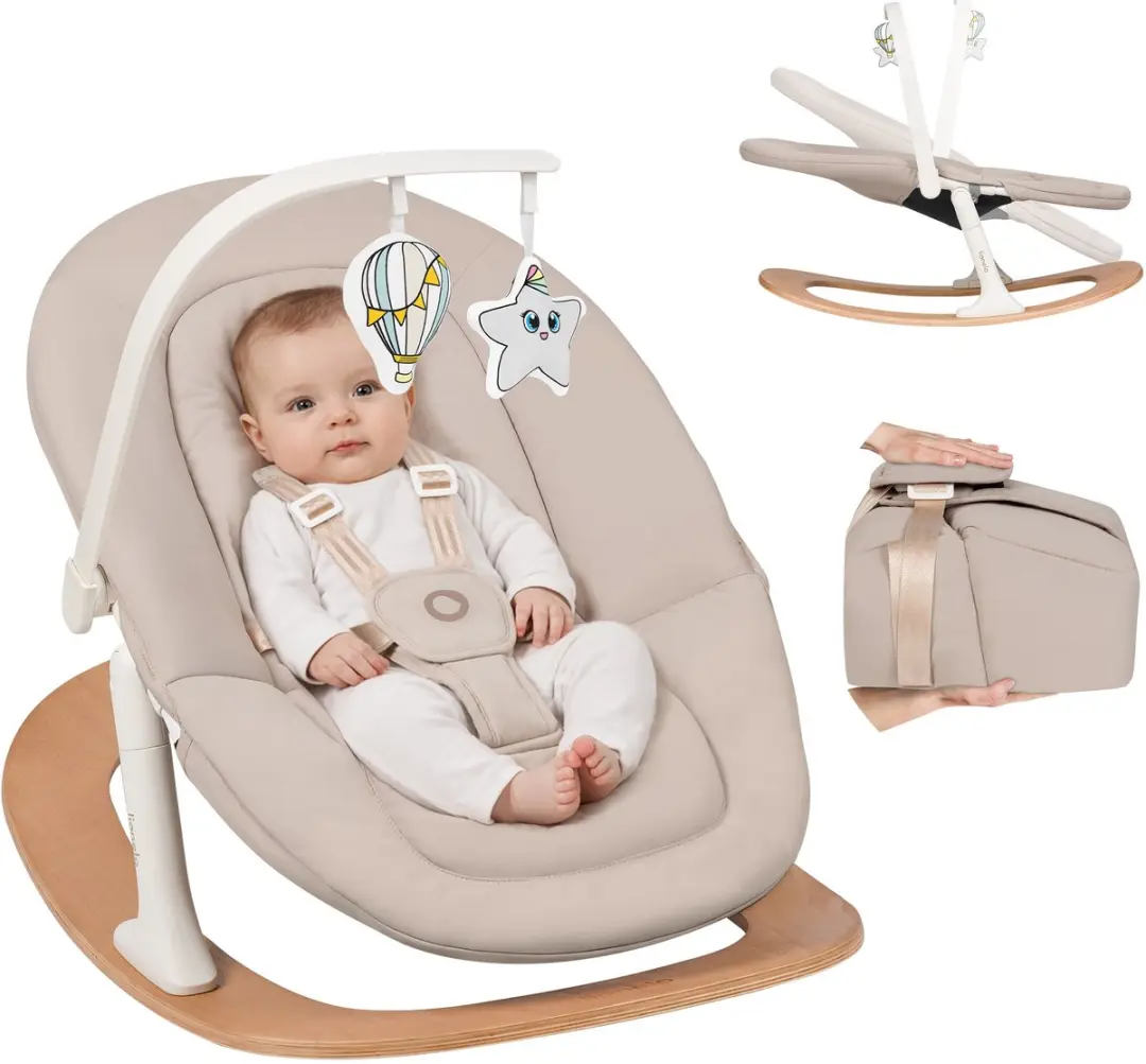 Lionelo Celia Rocker Wipstoel - Beige