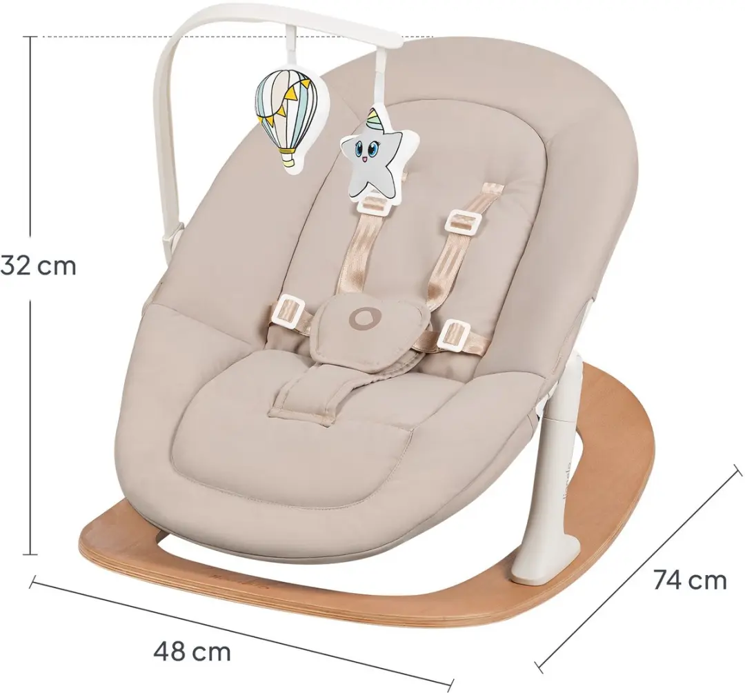 Lionelo Celia Rocker Wipstoel - Beige