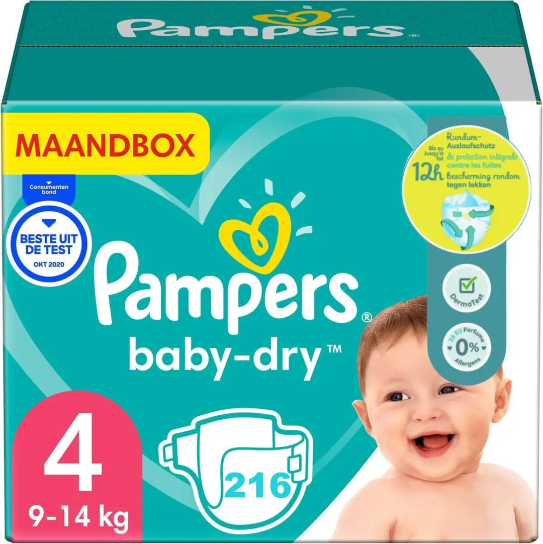 Pampers Baby Dry Maat 4 Luiers