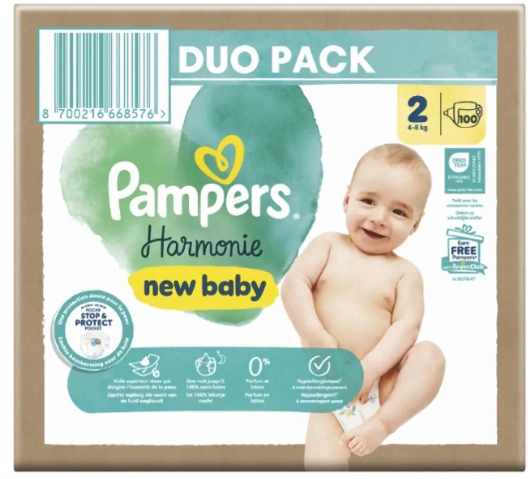 Pampers Harmonie Luiers Maat 2 - 100 Stuks