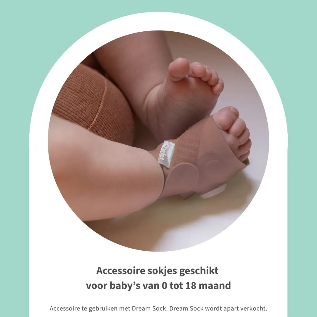 Owlet Stoffen Sokje Dream Sock - 4 Stuks - Dusty Rose