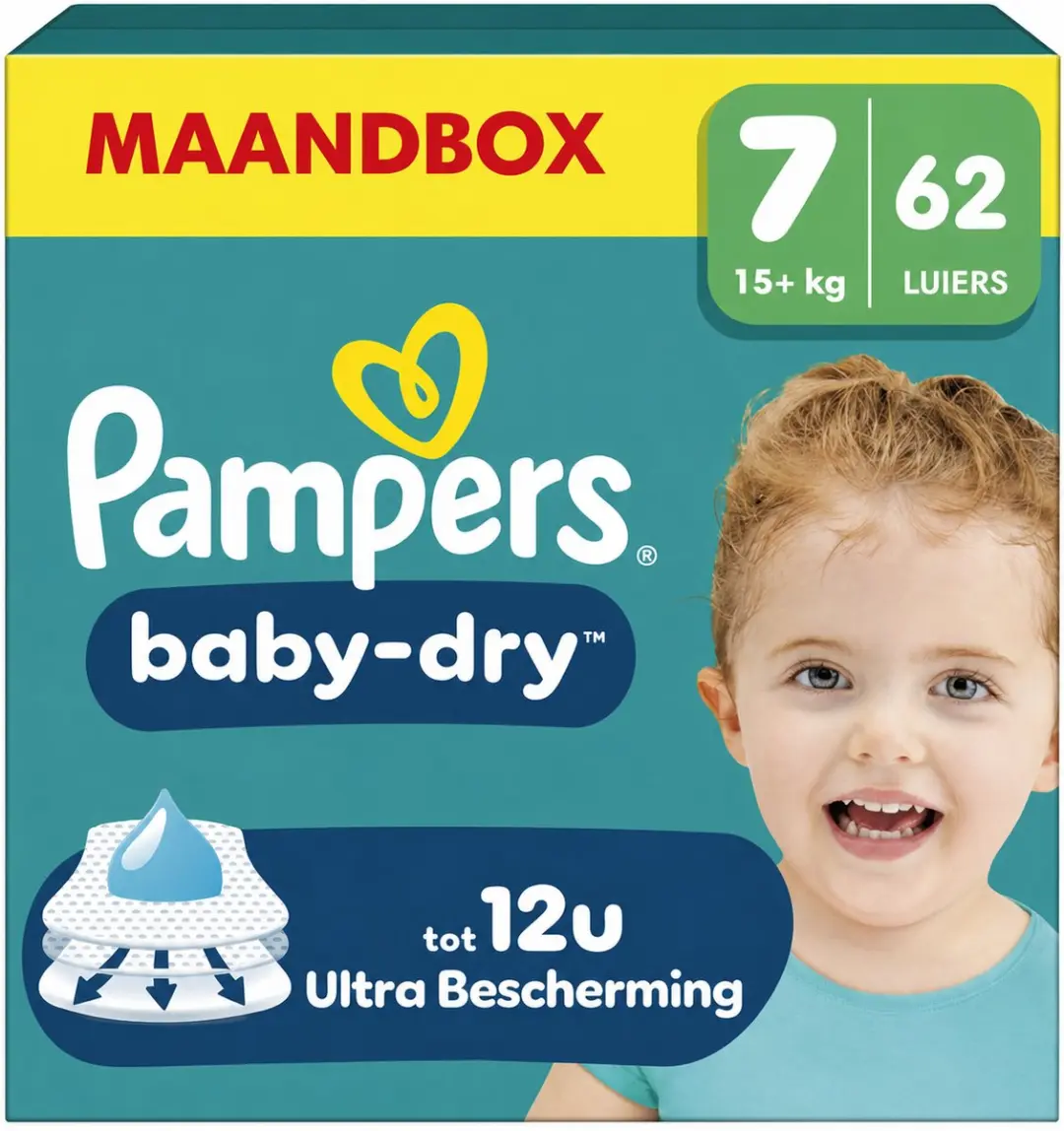 Pampers Baby-Dry Maat 7 Luiers