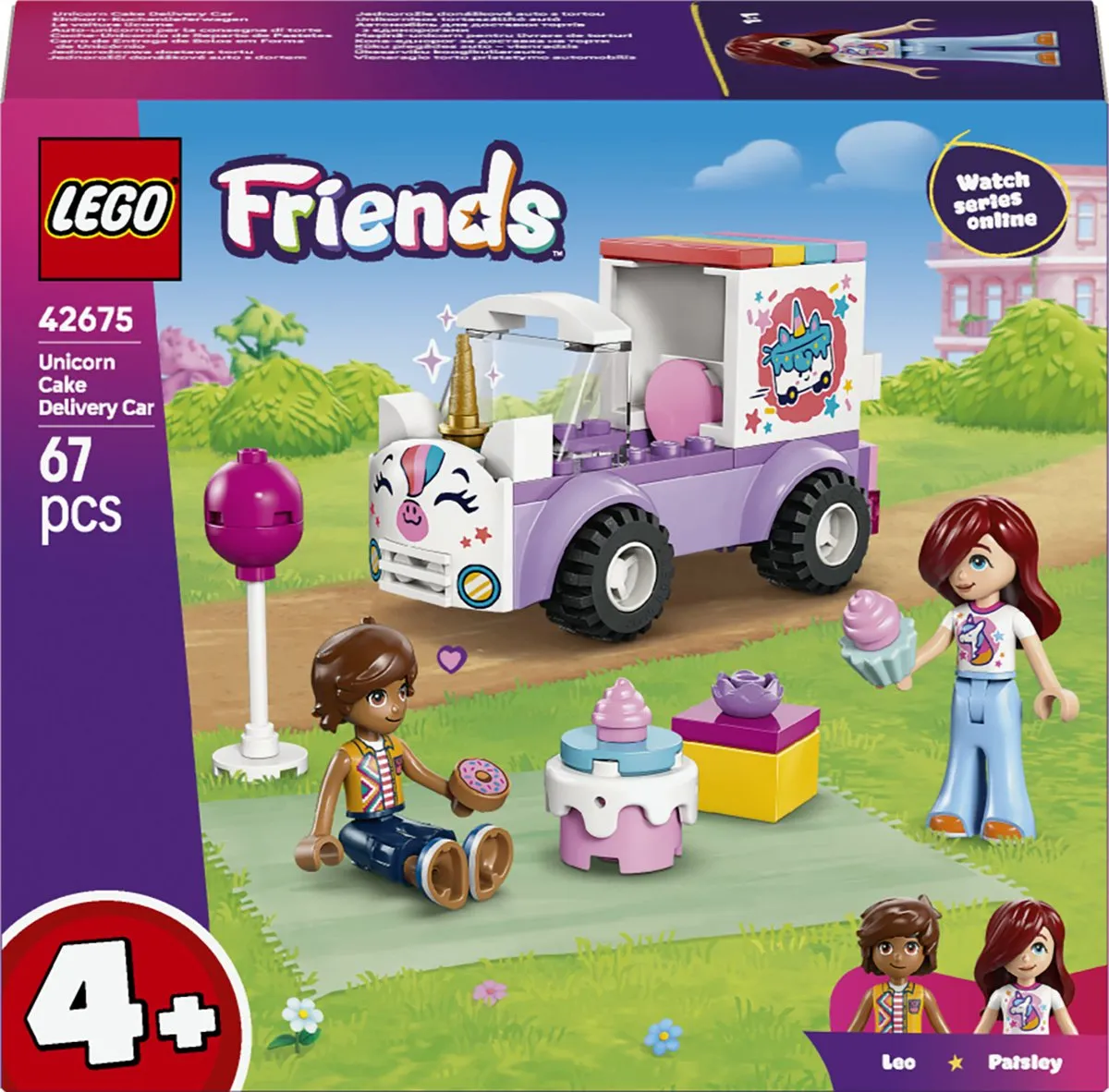 LEGO Friends Eenhoorn Taart Foodtruck - 67 Stukken - Multicolor