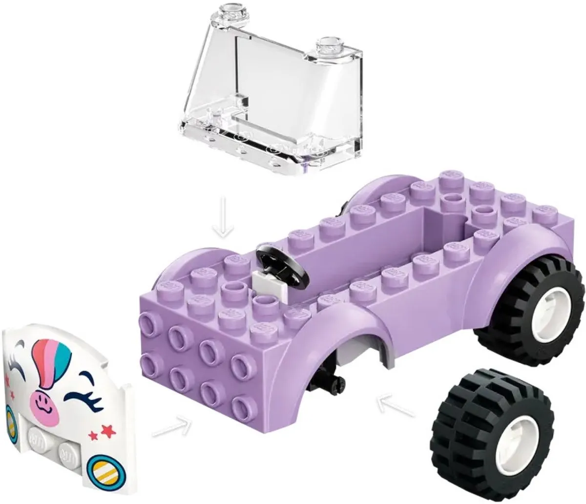 LEGO Friends Eenhoorn Taart Foodtruck - 67 Stukken - Multicolor