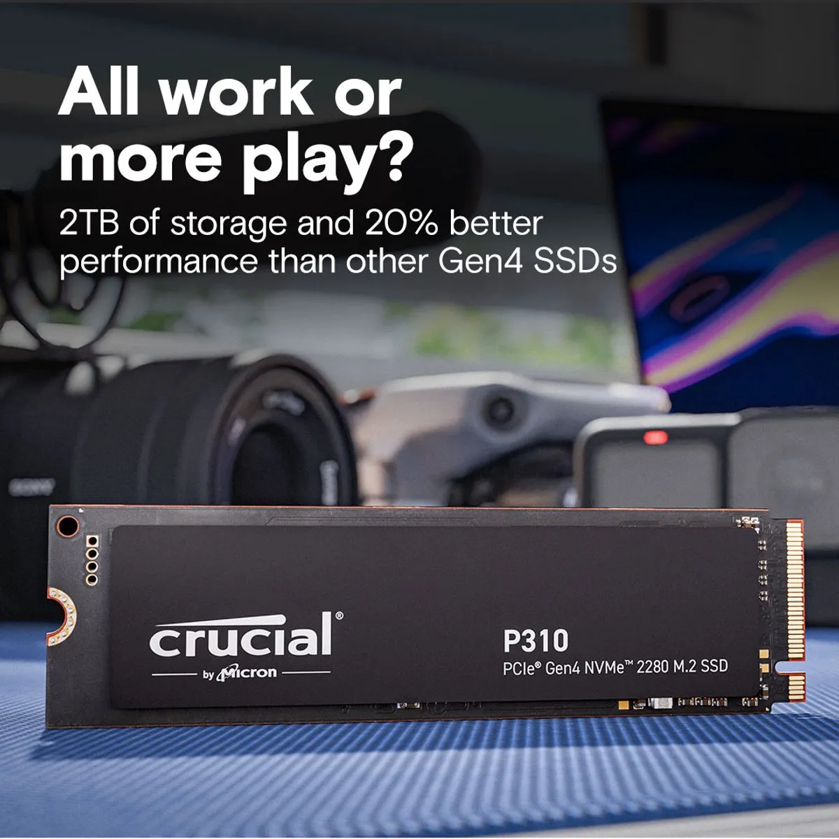 Crucial P310 CT500P310SSD8 SSD M.2 2280 500GB - Zwart