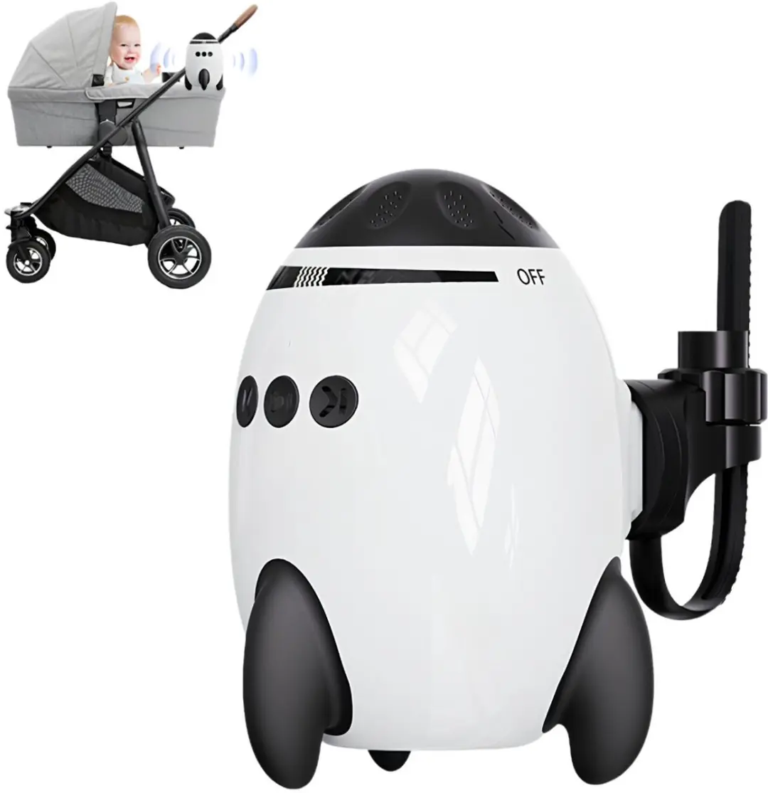 Eco Toys Baby Rocker - Met Muziekfunctie - Wit/Zwart