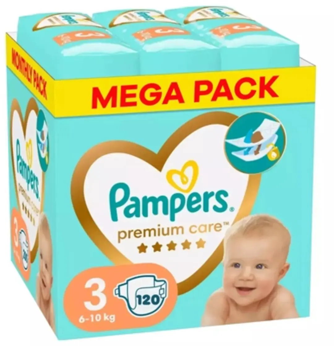 Pampers Premium Care Luiers Maat 3 120 Stuks