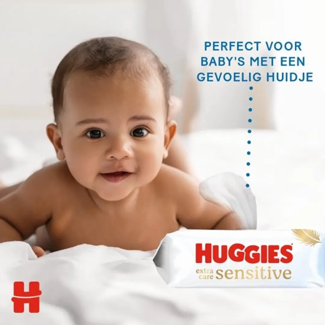 Huggies Extra Care Sensitive Billendoekjes 768 Stuks