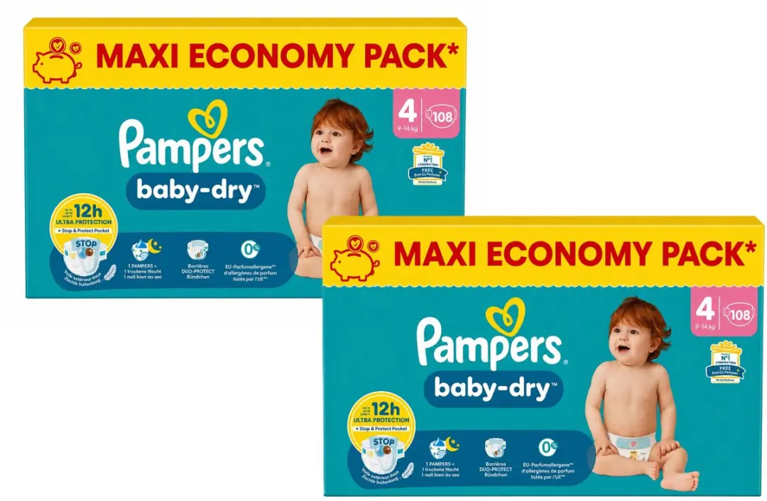 Pampers Baby Dry Luiers Maat 4 216 Stuks