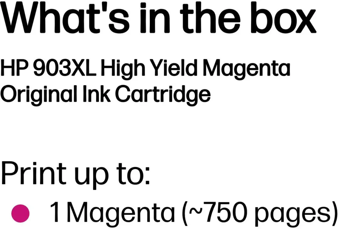 HP 903XL Magenta Inktcartridge T6M07AE - afbeelding 6 van 6