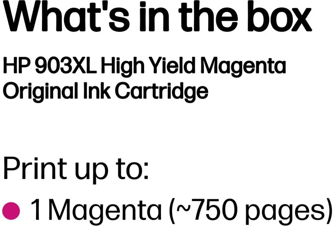 HP 903XL Magenta Inktcartridge T6M07AE