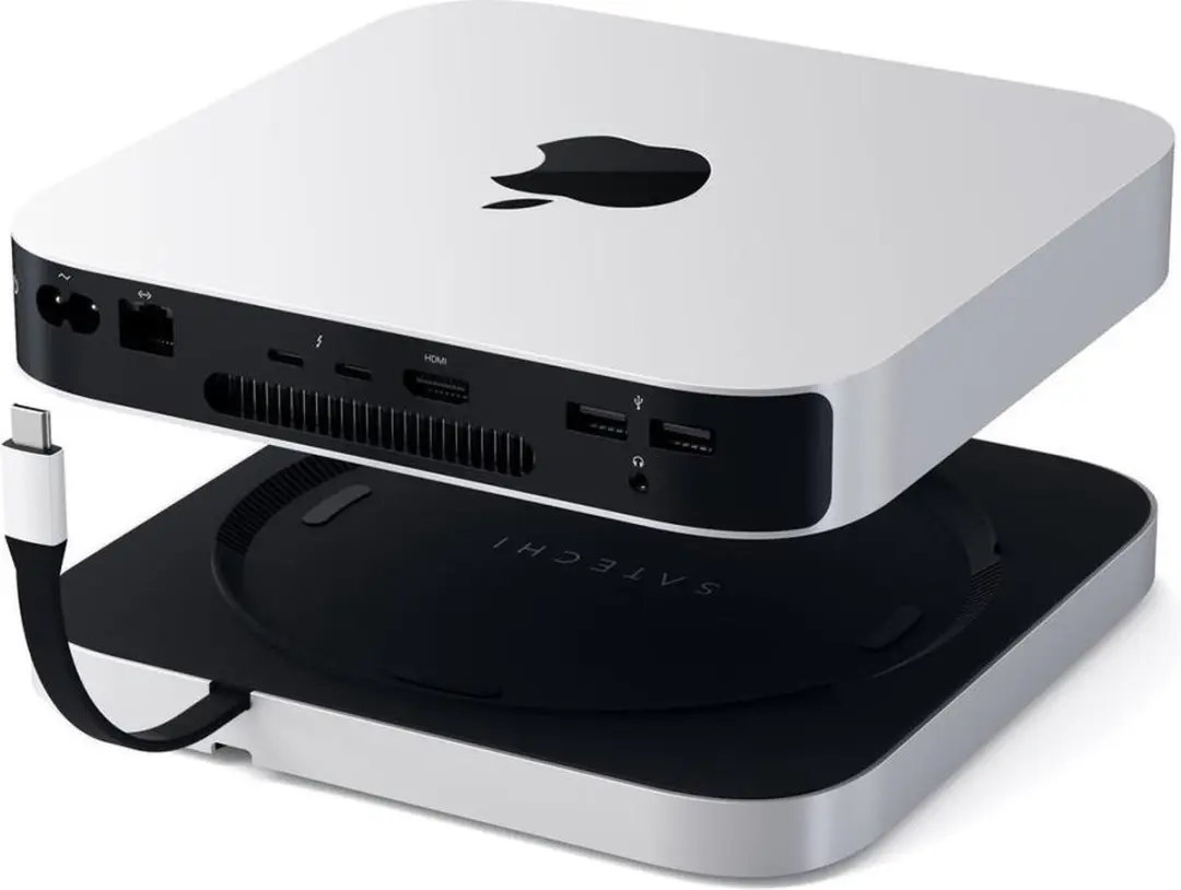 Satechi SAT09939 Aluminum Mac Mini Stand Hub - Zilver