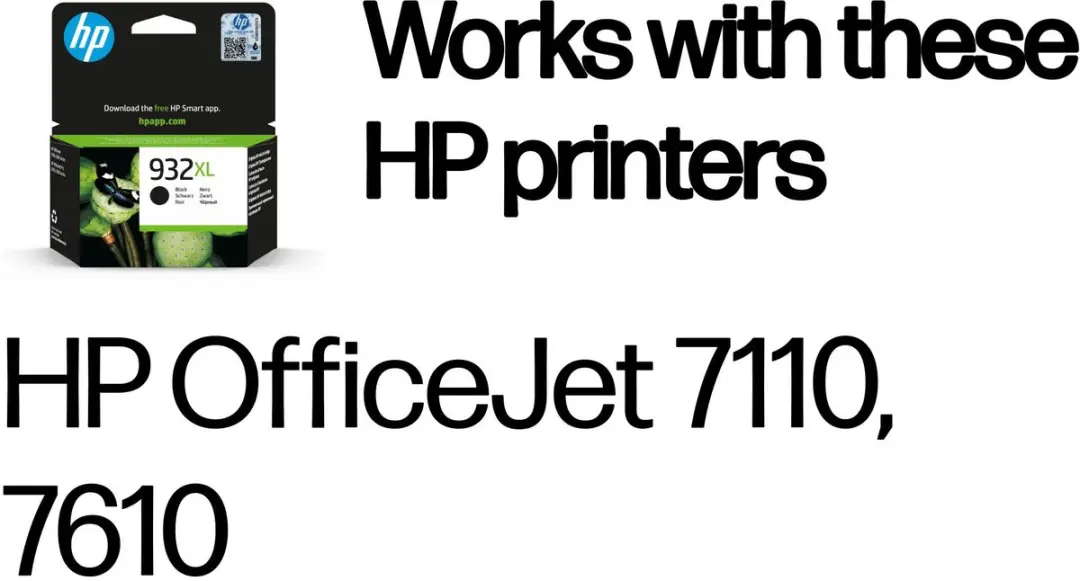 HP 932XL Inktcartridge Zwart - CN053AE